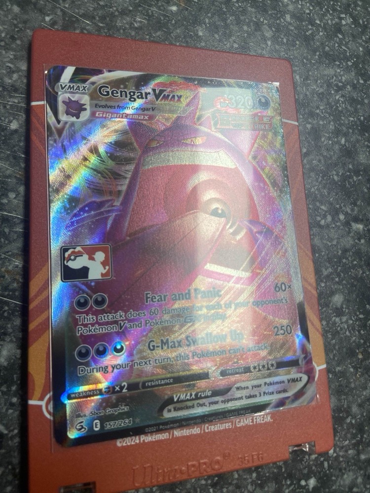 Gengar VMAX 157/264 Holo Rare Pokemon TCG Prize Pack Series Card
