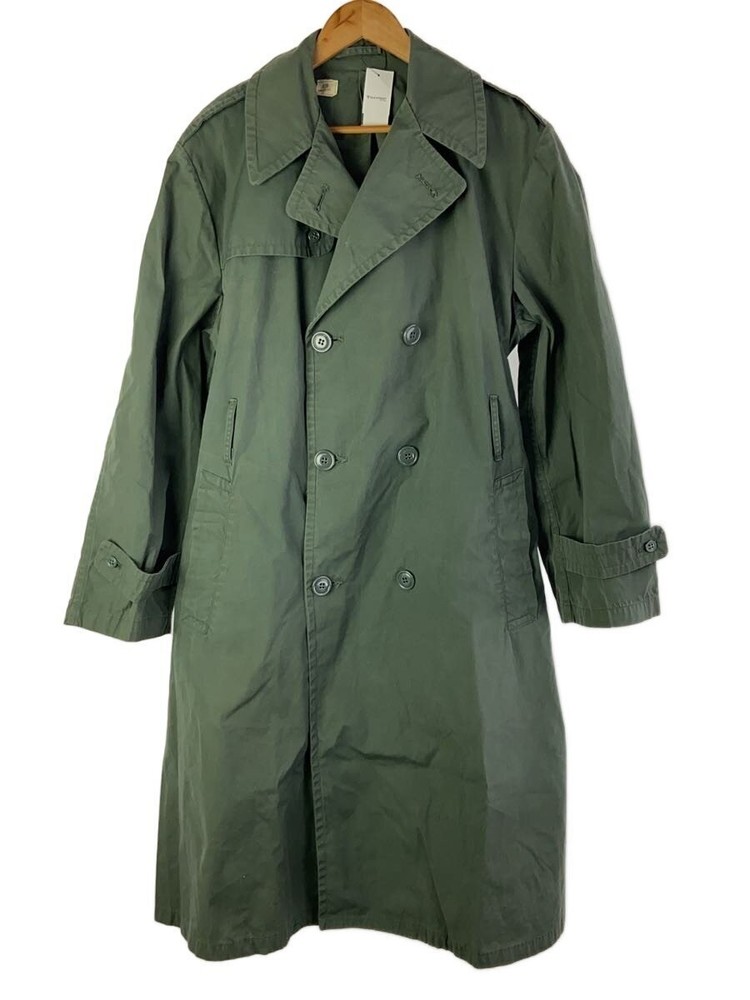 Us. Trench Coat/42/Cotton/Grn/Plain// 5578