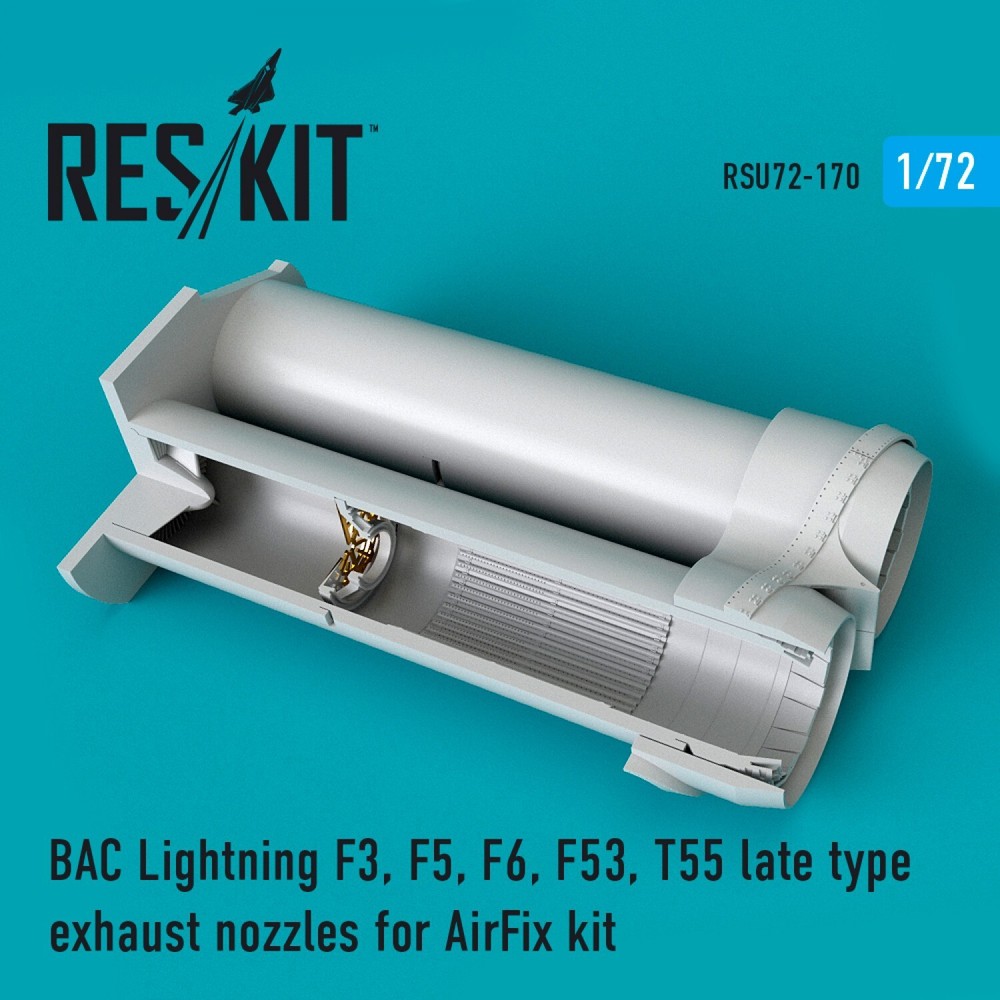 1:72 ResKit RSU72-0170 BAC Lightning Upgrade Set (F3/F5/F6/F53/T55) for Airfix