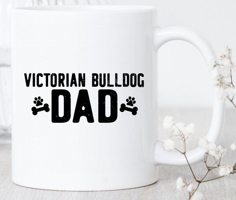 Victorian Bulldog Dad Coffee Mug Humorous Gift for Bulldog Lovers