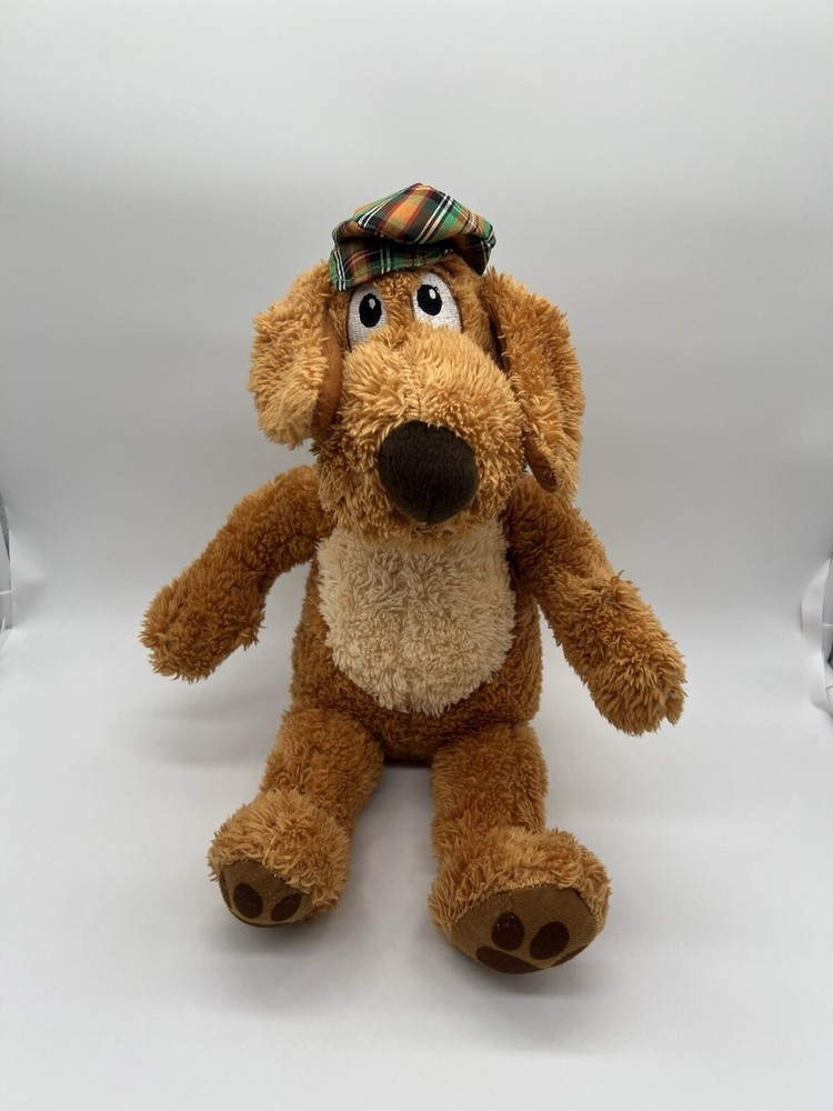 Мягкая плюшевая шапка-животное Kohls Cares Go Dog Go PD Eastman 15 дюймов в клетку зеленый шарф