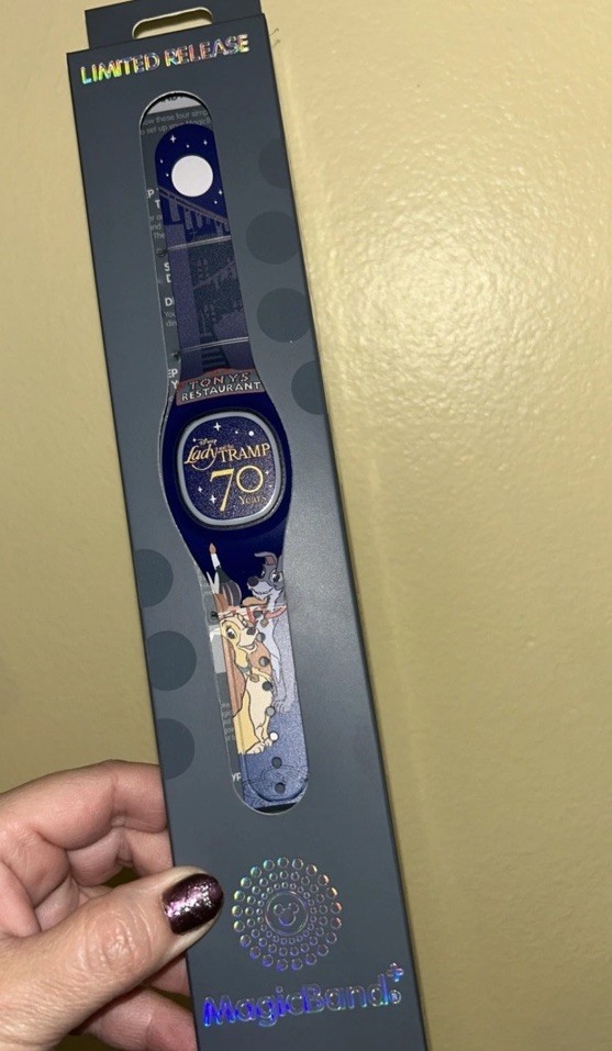 Disney Parks 2025 Lady and Tramp 70th Anniversary MagicBand+ Unlinked New