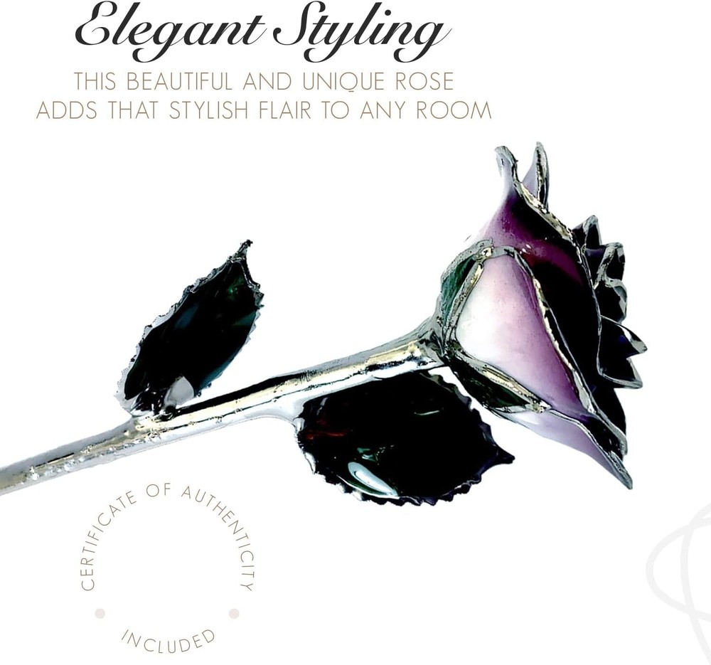 Platinum and Purple Roses - Beautiful for Valentine's Day