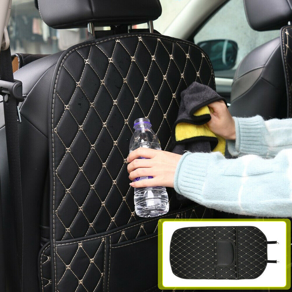 Car Accessories Seat Rear Anti Kick Pad Protector Cover PU Leather Mat Universal