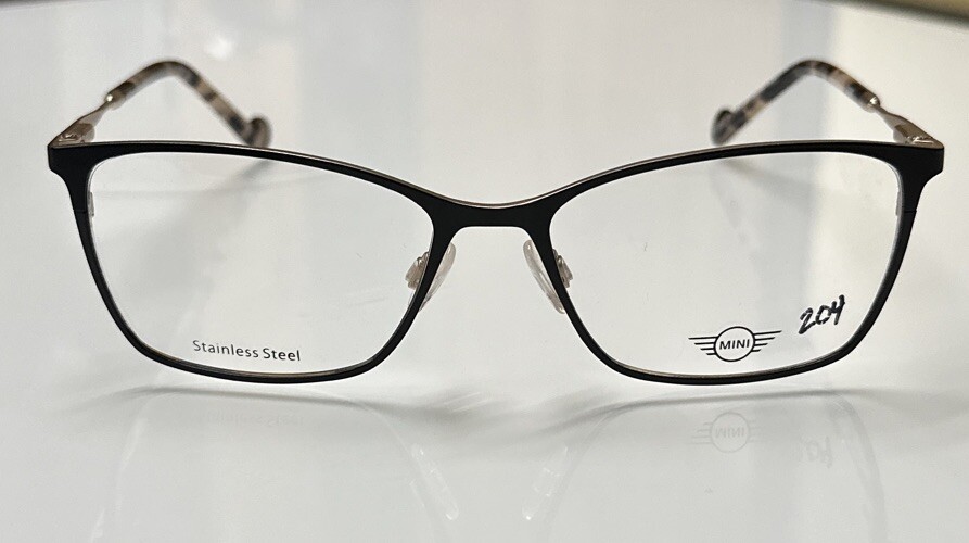 MINI COOPER Women's Black Metal Eyeglasses Frame 54-16-135 Model 761000