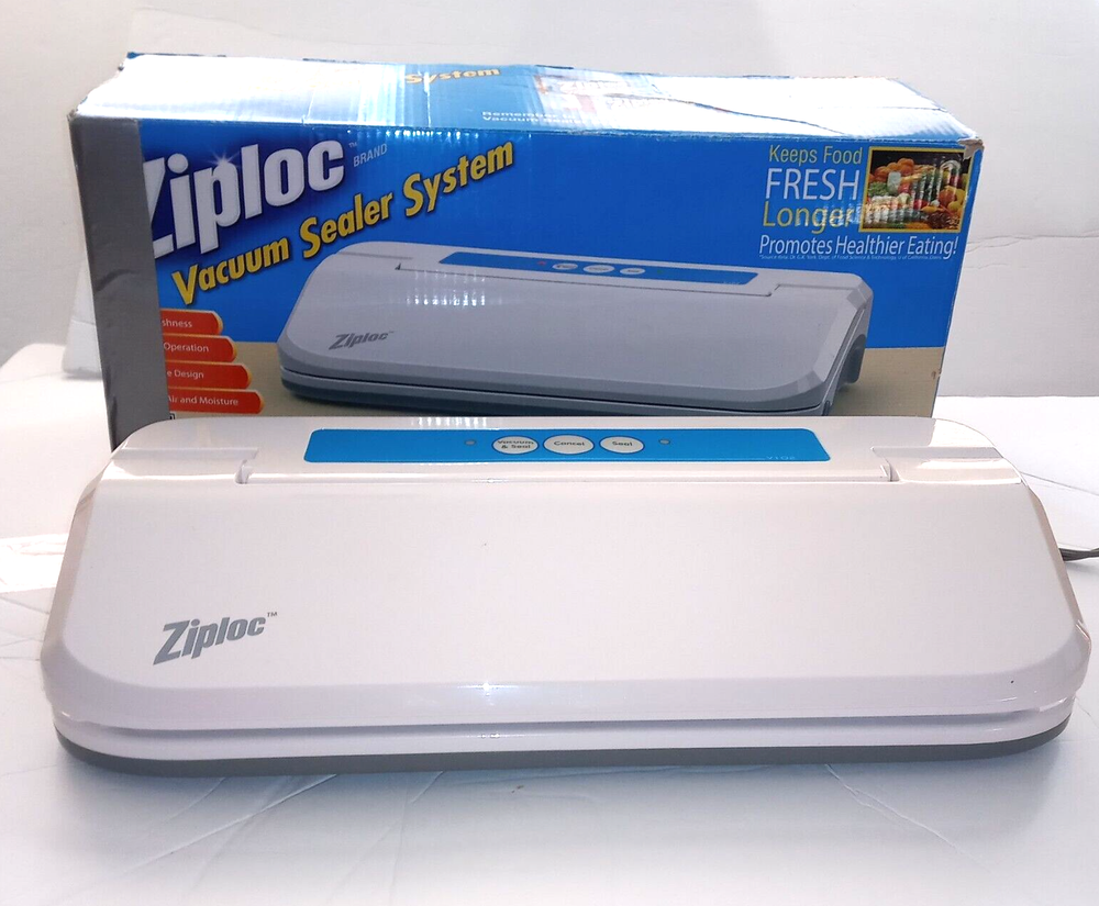 Ziplock  Food Vacuum Sealer System Model V102  Tested Works - CLEAN