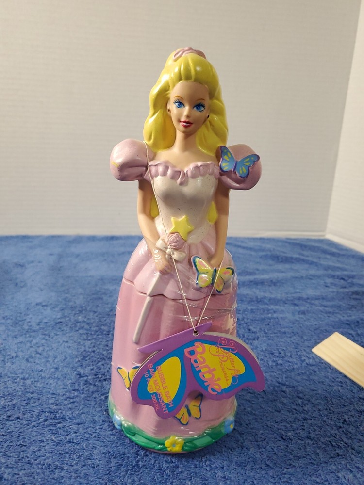 Barbie Butterfly Princess Bubble Bath Rare Figure Sealed 1995 Mattel Licensed