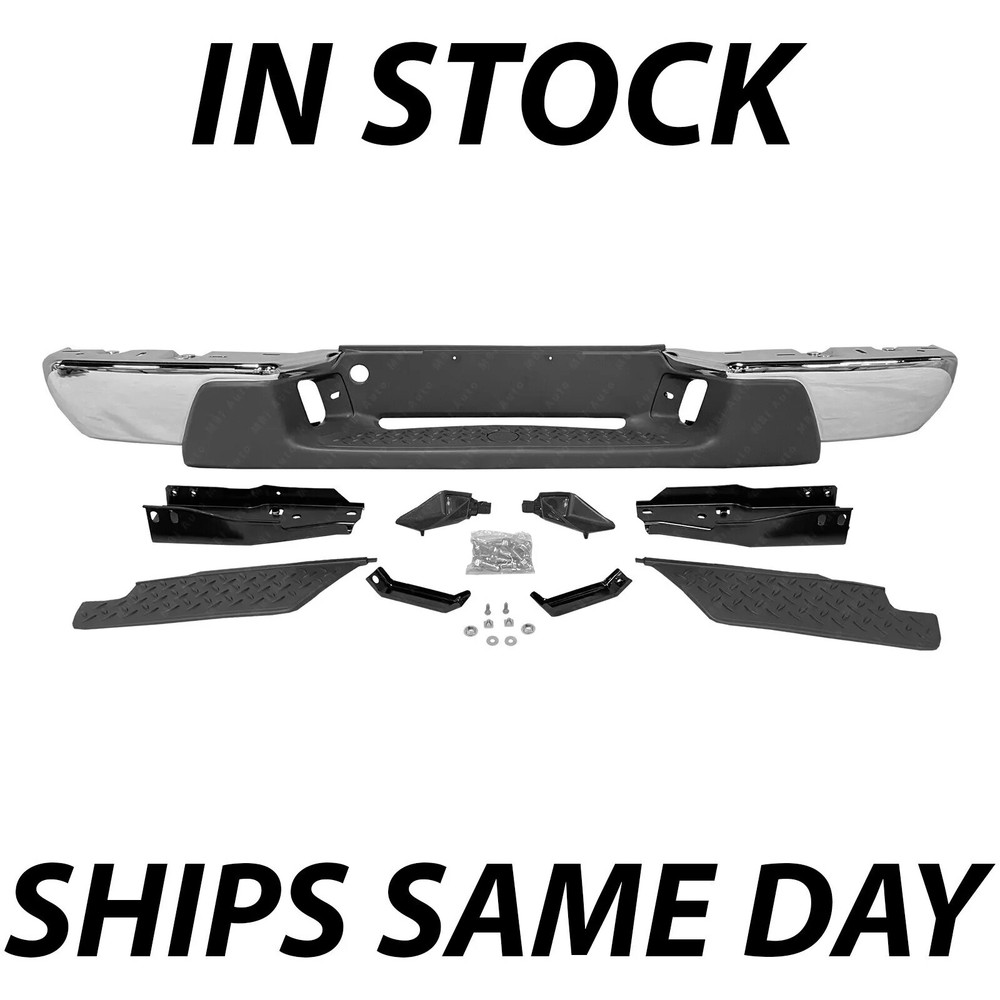 Chrome Rear Steel Bumper For 2004-2007 Chevy Colorado GMC Canyon CA/GA