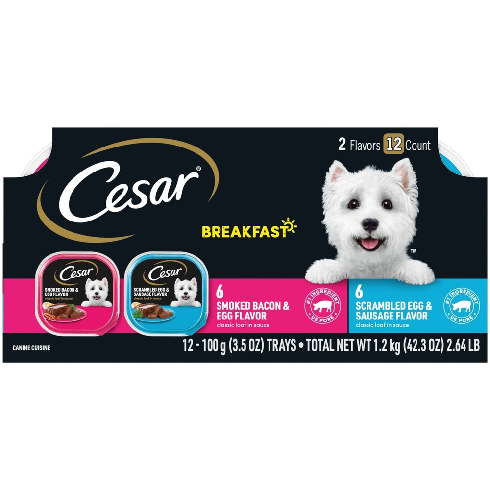 Classic Loaf in Sauce Wet Dog Food Variety Pack - 12 Trays, 3.5 Oz Each