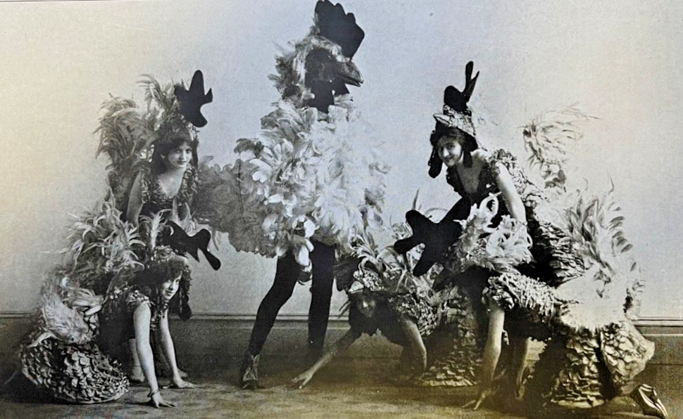 1910 Vintage Illustration McIntyre and Heath Chorus 