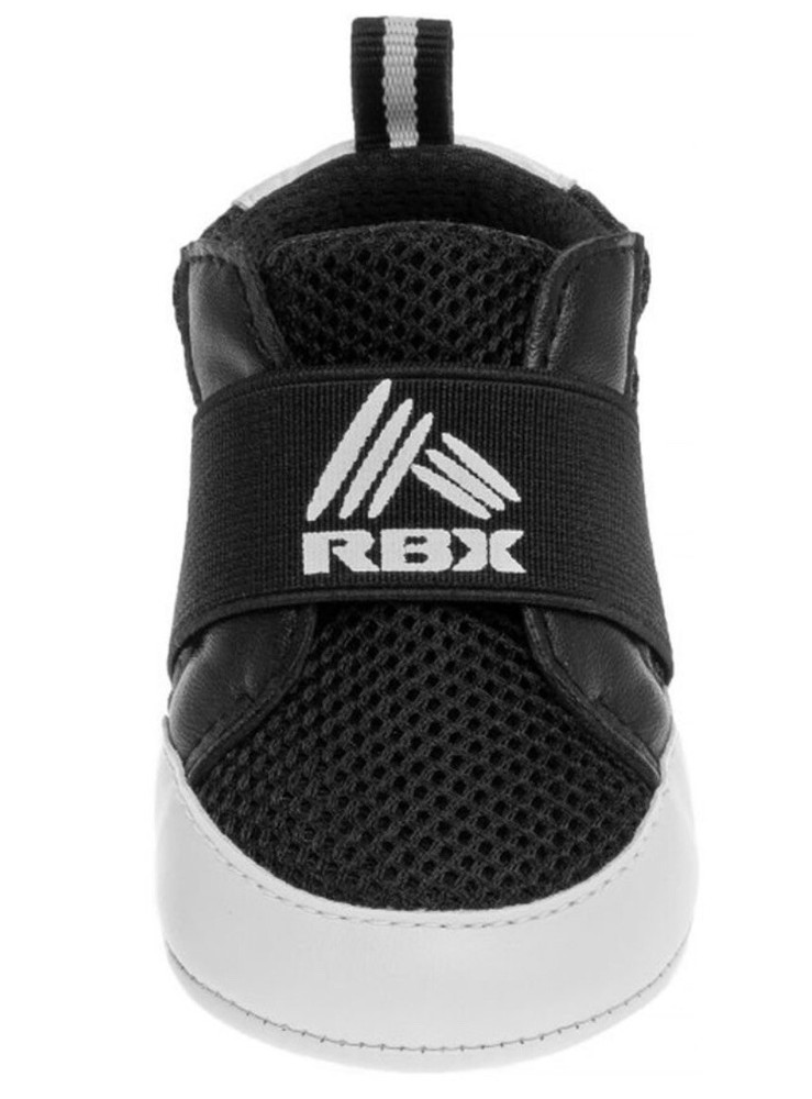 NWT Infant Boys RBX Crib Sneakers sz 4 Black White Soft Slip On