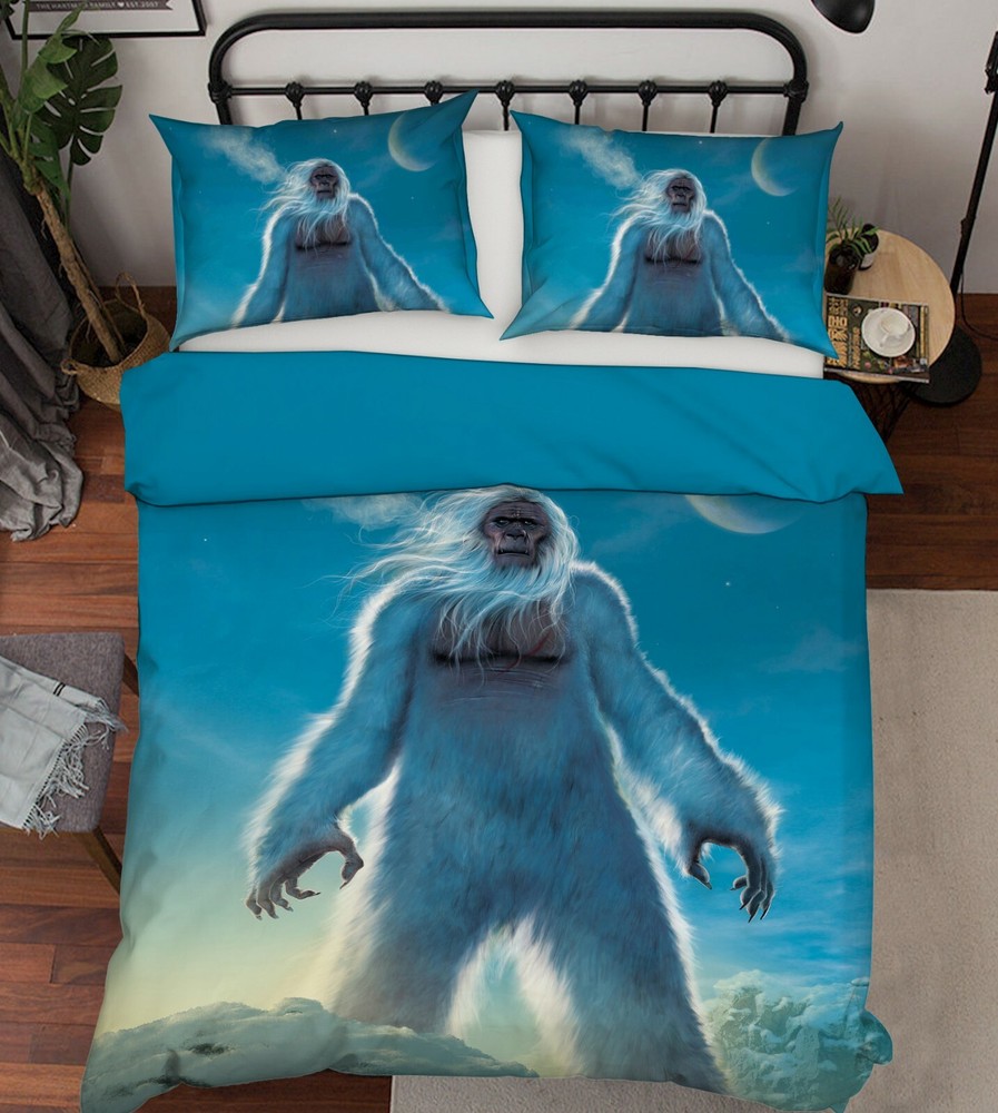 3D White Orangutan A97 Bed Pillowcases Quilt Duvet Cover Vincent Zoe