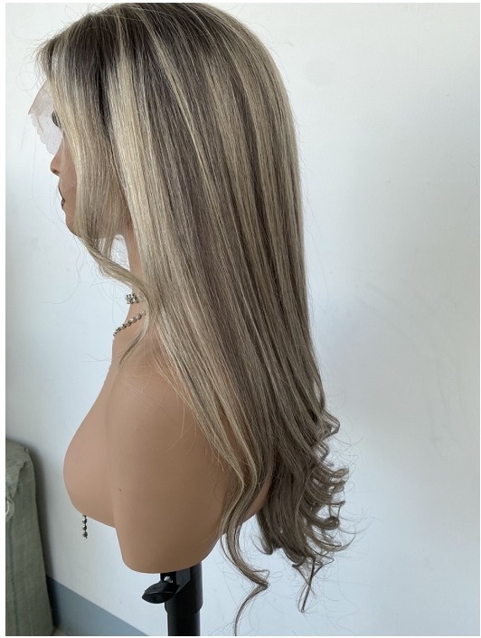 22Inch Highlight Blonde 100% Remy Human Hair 13x4 Lace Front Wig