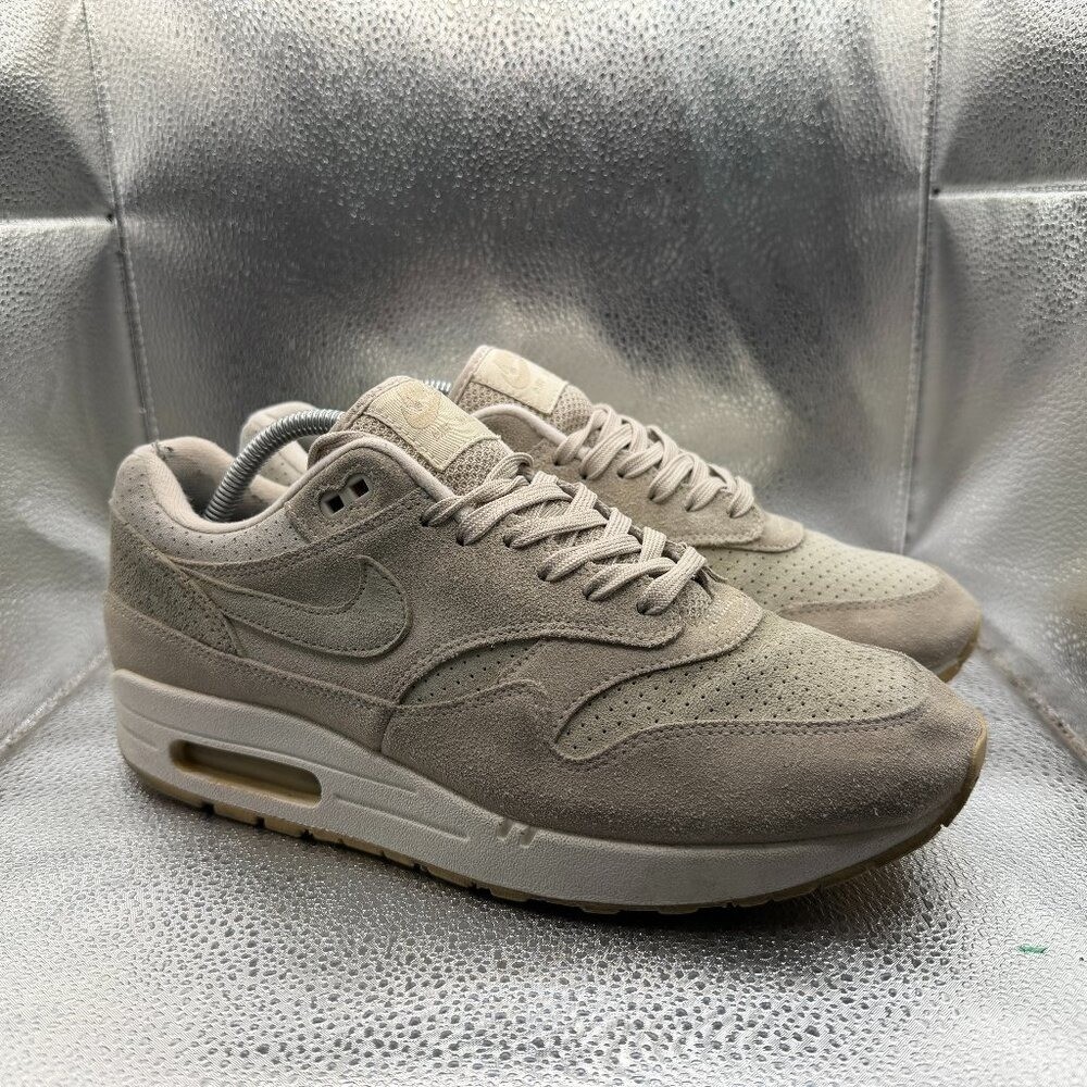 Size 10 Nike Air Max 1 Premium Desert Sand Mens Athletic Sneakers 875844-004