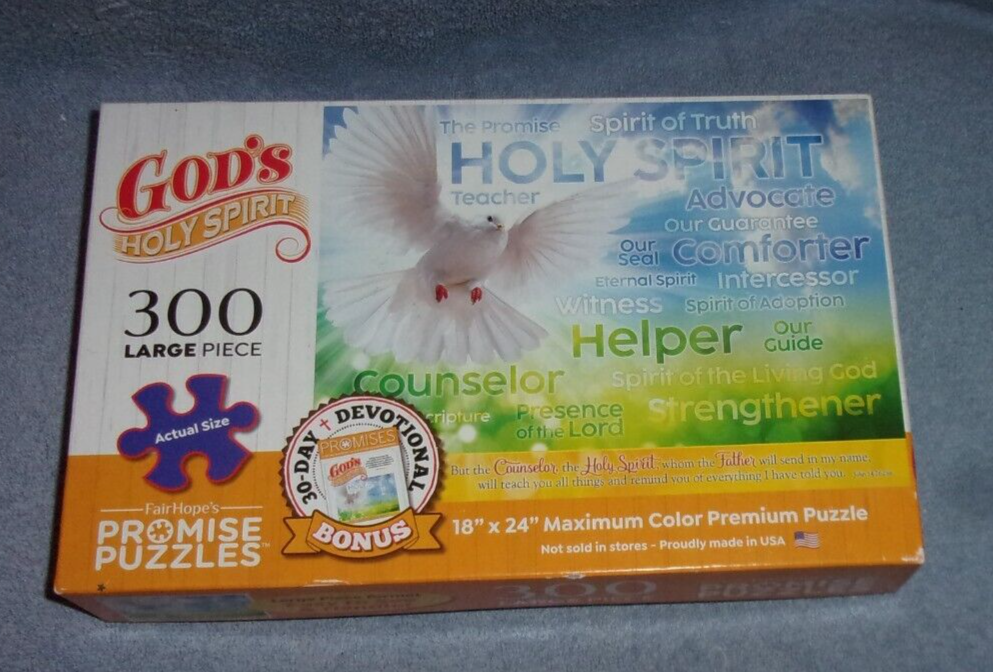 Gods Holy Spirit FairHope Promise Puzzle 300 Large Piece Jigsaw Devotional New