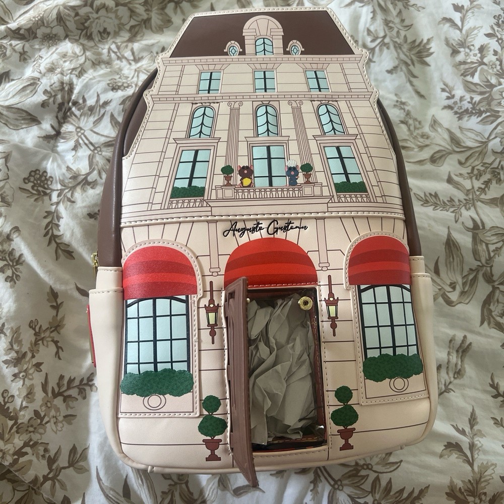 Disney Loungefly Pixar Ratatouille Gusteaus Restaurant Mini Backpack