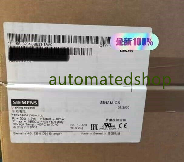 1PC NEW 6SL3201-0BE23-8AA0 braking resistor FedEx or DHL