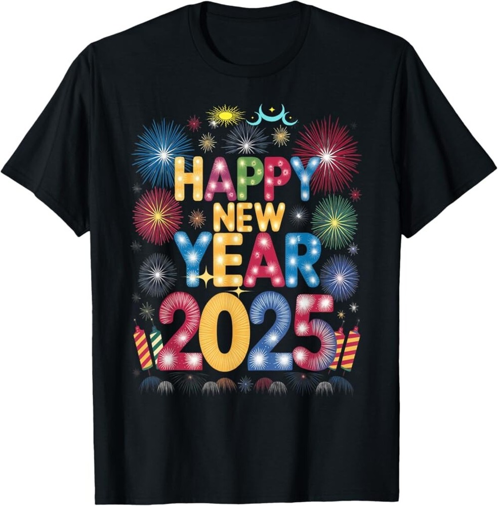 New Year Eve Party Supplies 2025 Happy New Year Tshirt, Not delivered by Xmas