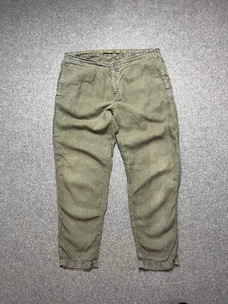 Aspesi Relaxed Fit Linen Pants for Men Comfortable Summer Style