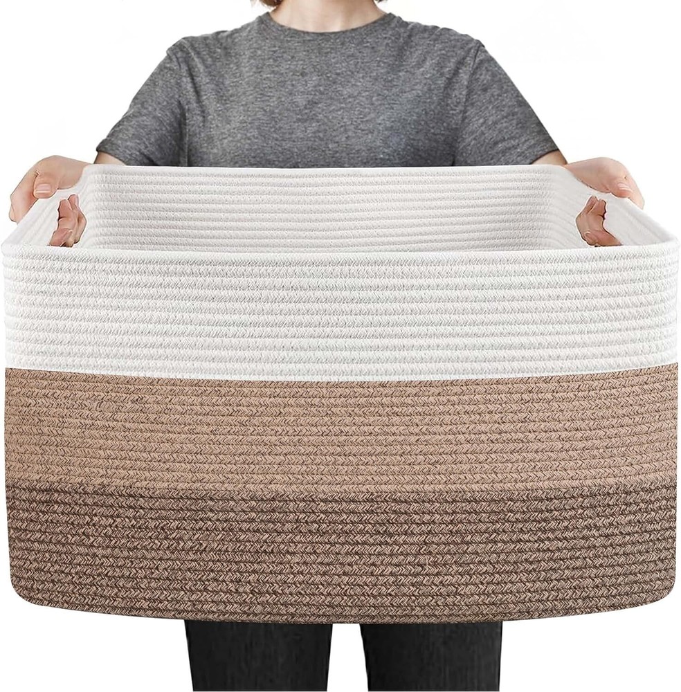 Extra Large Blanket Storage Basket 23.6