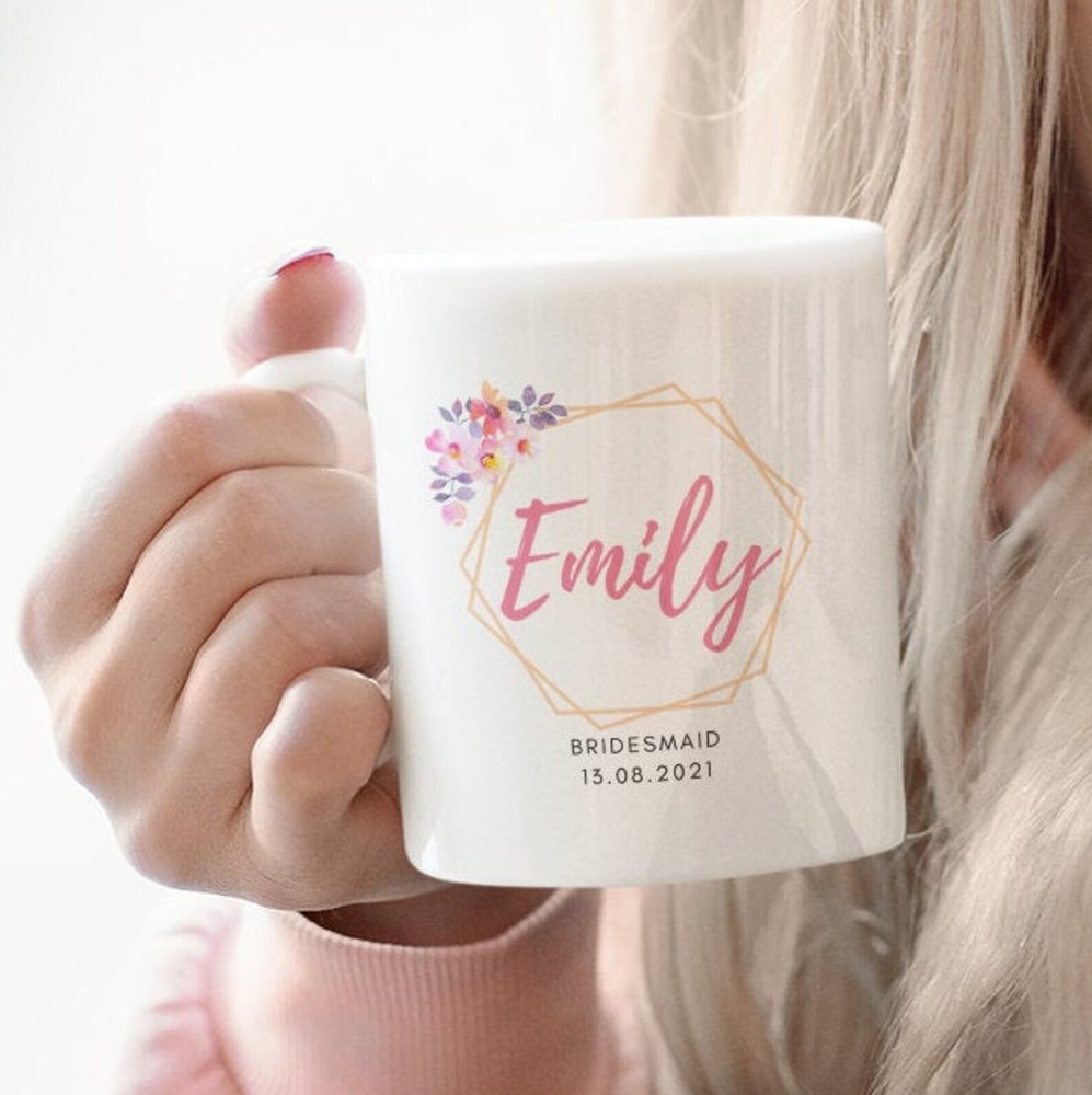 Personalised Bridesmaid Mug Bridal Party Mugs Bridesmaid Proposal Gifts