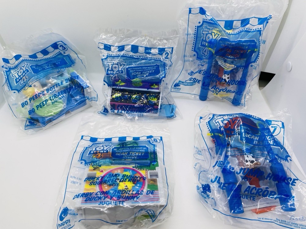 2019 McDonald's DISNEY PIXAR TOY STORY 4 Happy Meal Toys - LOT OF 5