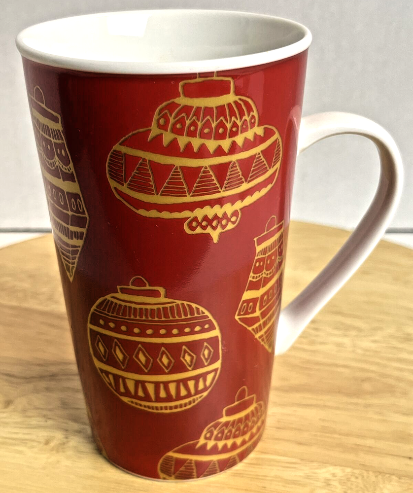 Starbucks 16 Oz Tall Ceramic Coffee Mug 2015 Christmas Holiday Ornament