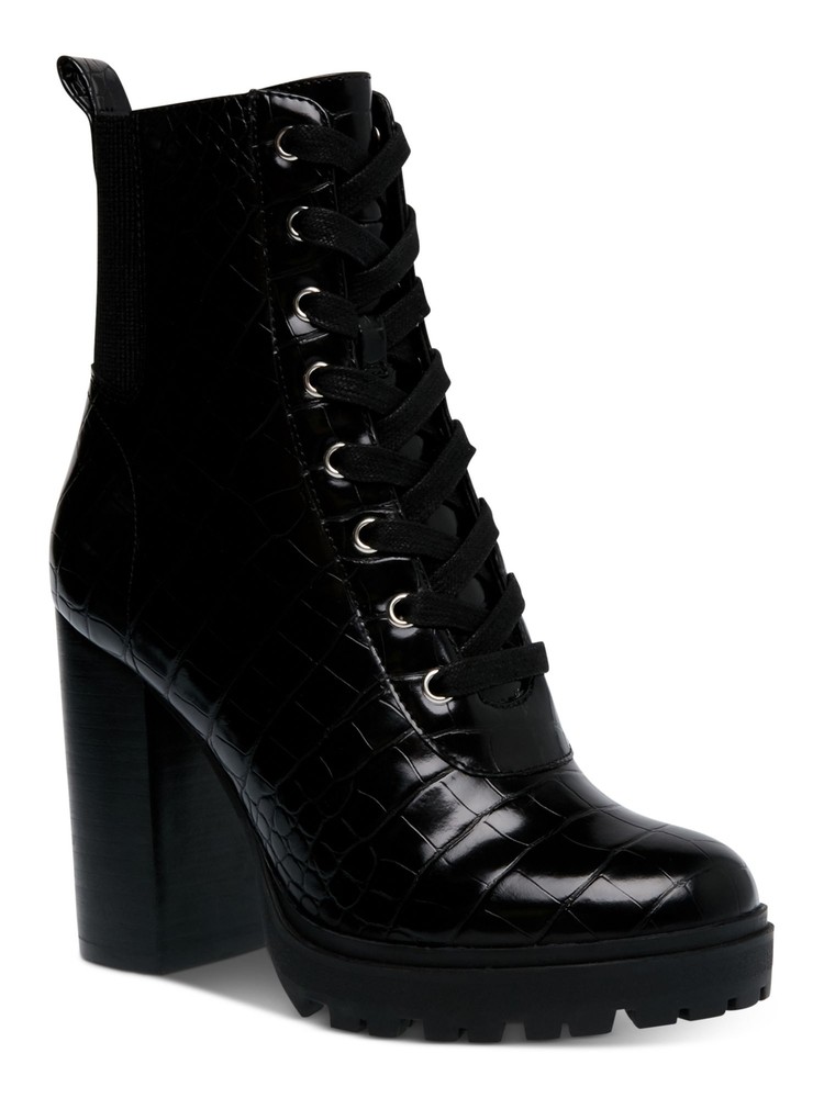 STEVE MADDEN Womens Black Crocodile 1