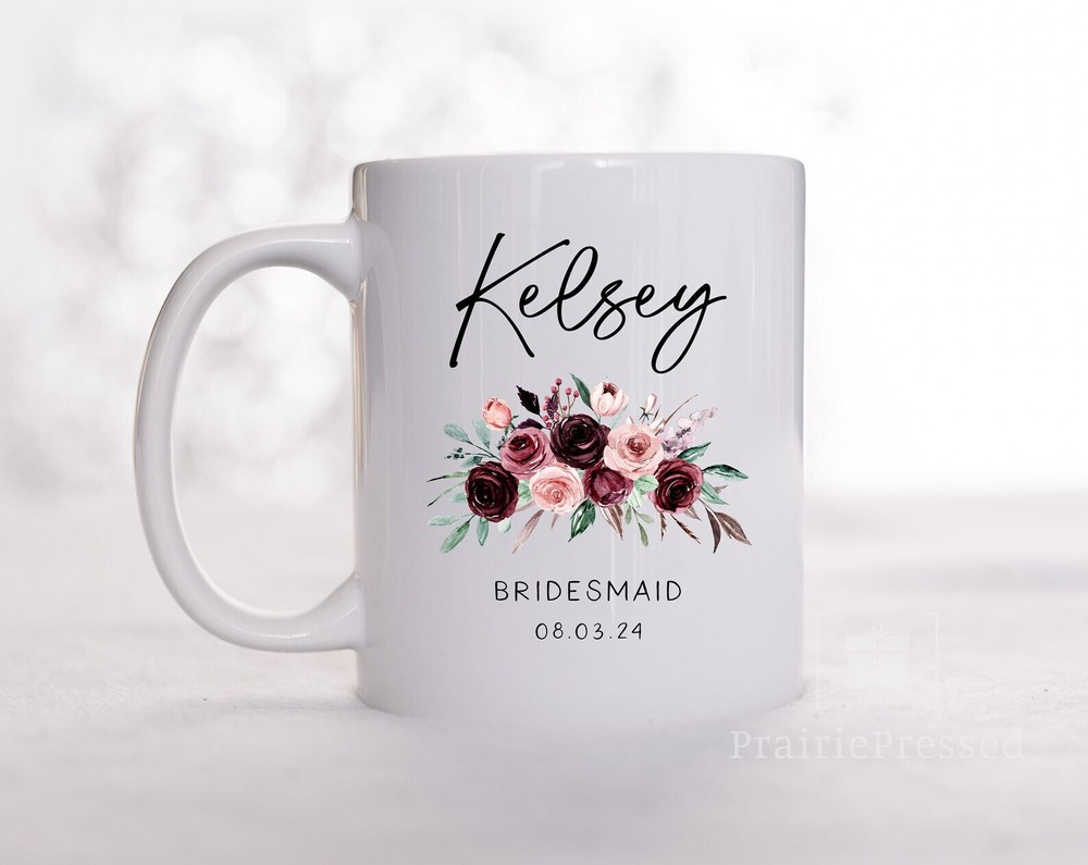 Custom Bridesmaid Mug Personalized Bridesmaid Mug Bridal Party Gift Bridal Party