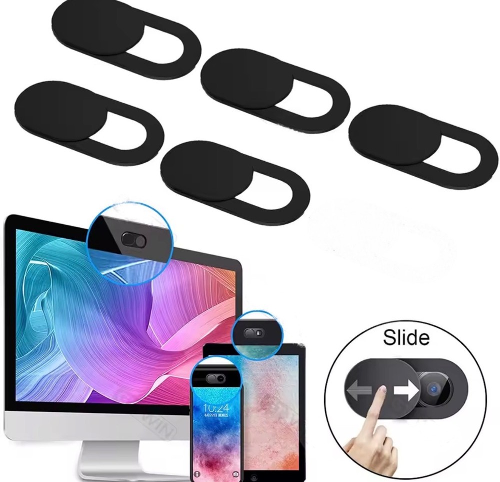 5pc Webcam Cover Slim Slider Camera Shield Privacy Protect Sticker For Laptop PC