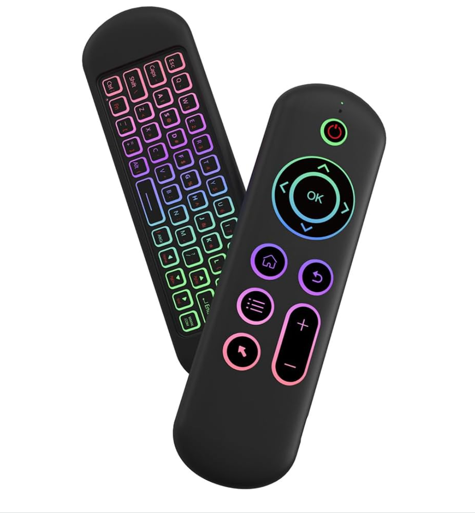 Air Mouse Keyboard Remote 2.4G Bluetooth Wireless Backlit For Android PC US