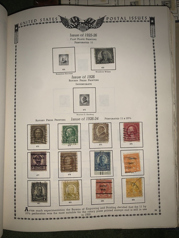 5 Pages US Large Accumulation Mixed Condition Stamps on Various Album Pages