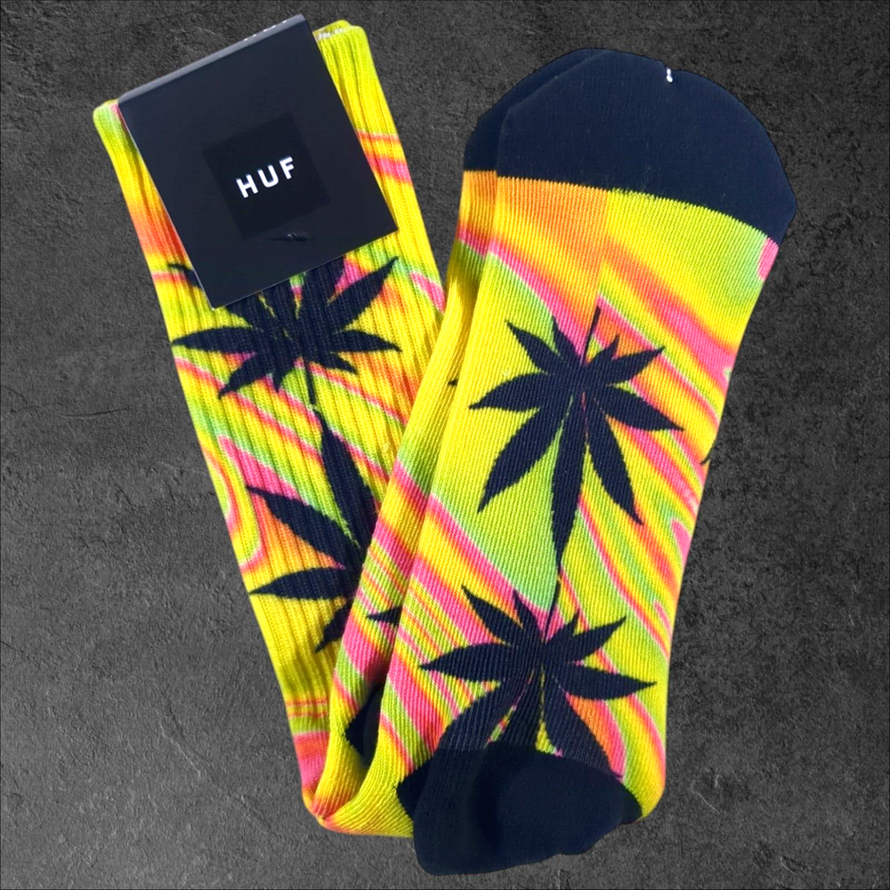 HUF Plantlife Good Trip Blazing Yellow Crew Socks