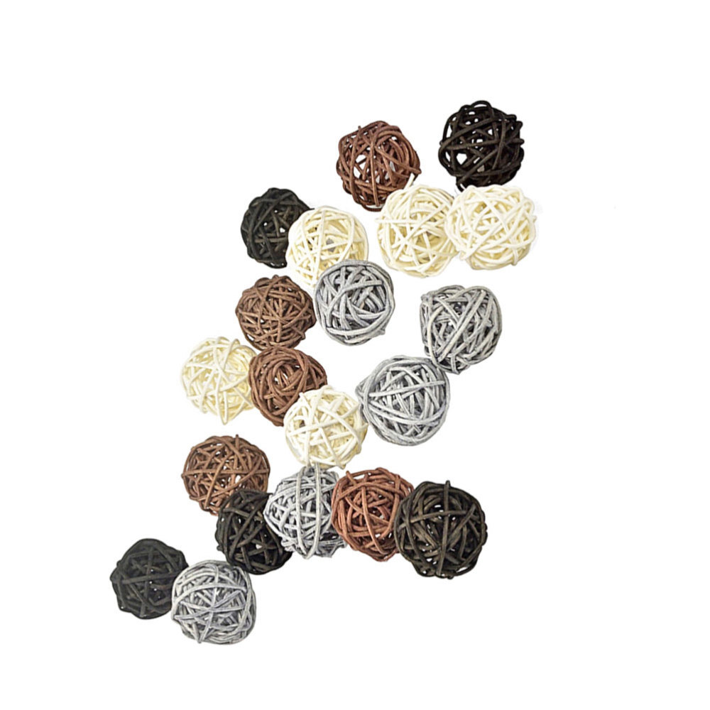 40 Pcs Tree Decorations Vase Fillers Ball Twig Grapevine Balls