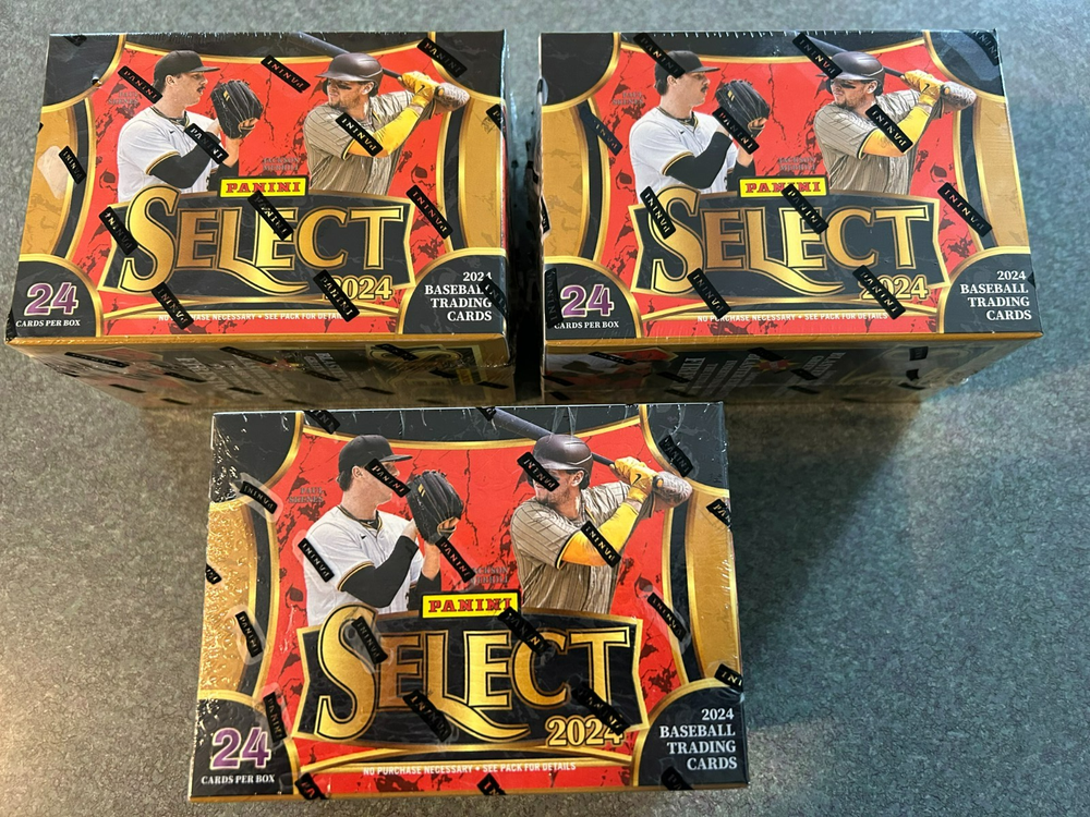 2024 PANINI SELECT BASEBALL SEALED HOBBY DIRECT BLASTER BOXES (3- BOX LOT)