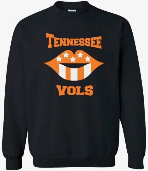 Tennessee Vols Orange Stars Crewneck Sweatshirt Size Small