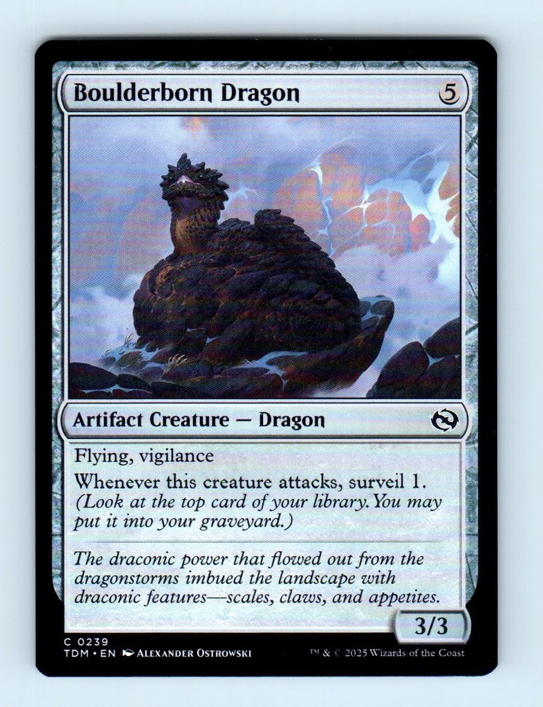 2025 Tarkir Dragonstorm Boulderborn Dragon Common MTG #239