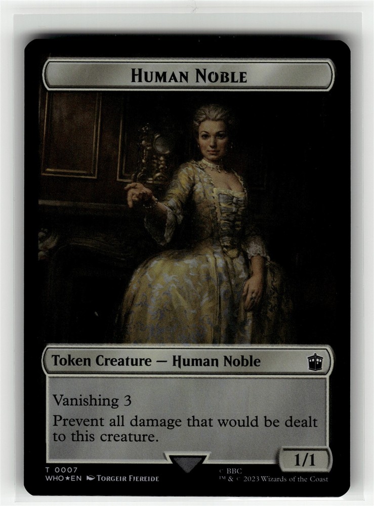 HUMAN NOBLE // ALIEN SALAMANDER DOUBLE-SIDE Doctor Who FOIL #7//16 WHO(NM+)(MTG)