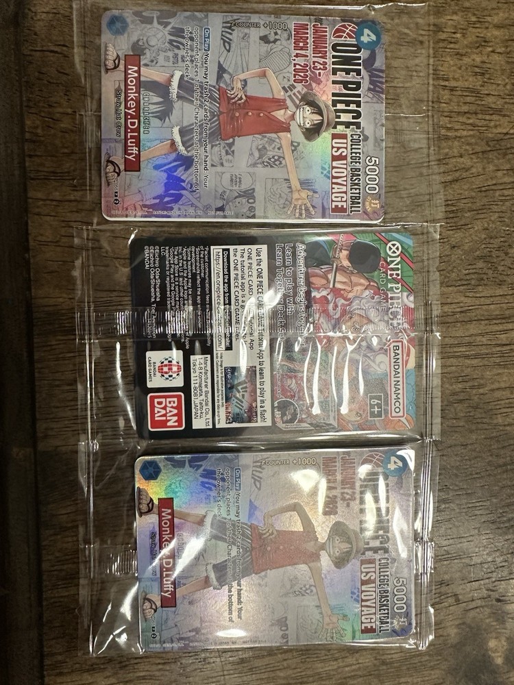 Bandai One Piece Card Game US Voyage Promo Lot Monkey D. Luffy