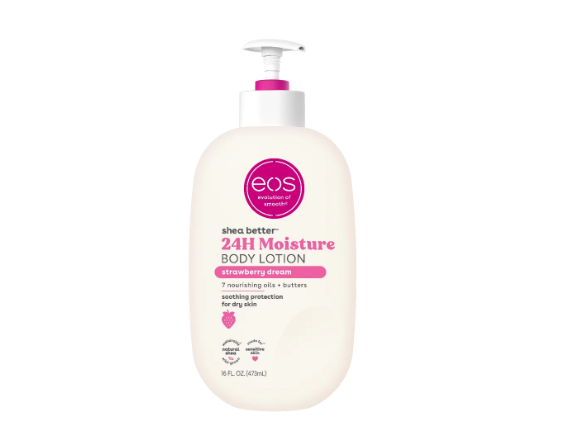 EOS Shea Better Strawberry Dream Body Lotion for Dry Skin 16 fl oz
