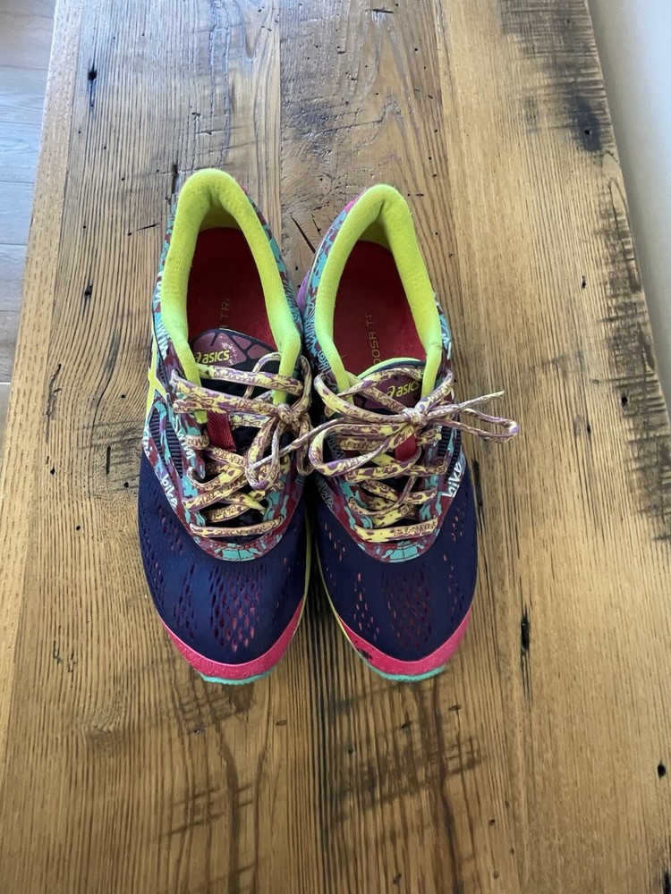 ASICS Gel-Noosa Women Size 7.5 Shoes Tri 11 Graffiti Running Training Sneaker