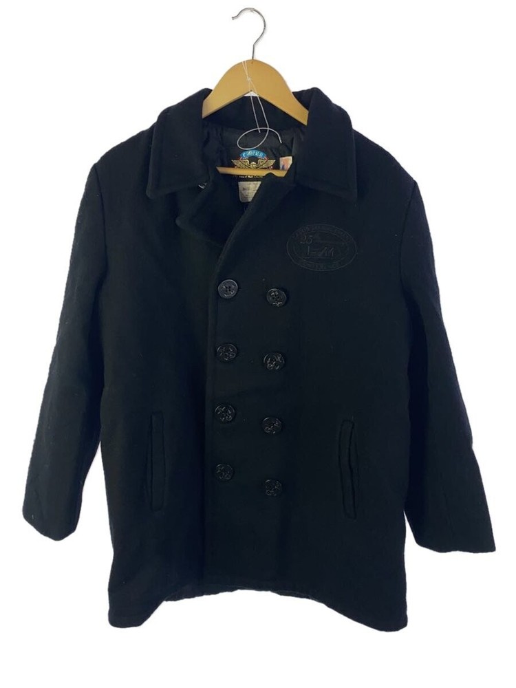 Cooper Peacoat/L/Wool/Blk/Plain 7723
