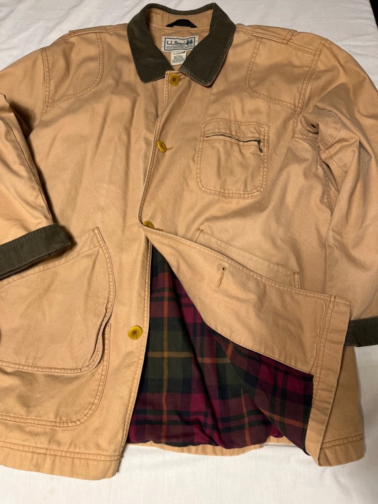 LL Bean Size 2XL Blanket Lined Barn Chore Coat Jacket