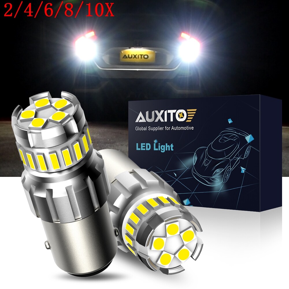 AUXITO 1157 White Color LED Turn Signal  Parking Lights Bulb Super Bright 2/4x
