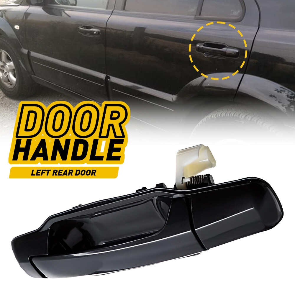 Rear Left Side Driver Outer Door Handle For 2003-2009 Kia Sorento Black