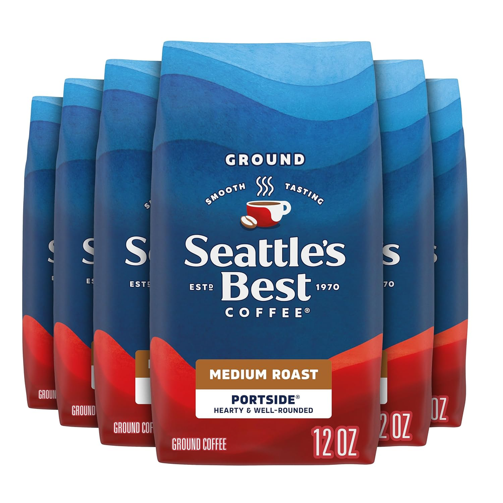 Seattle'S Best Coffee Portside Blend Medium Roast Ground Coffee | 12 Ounce Bags
