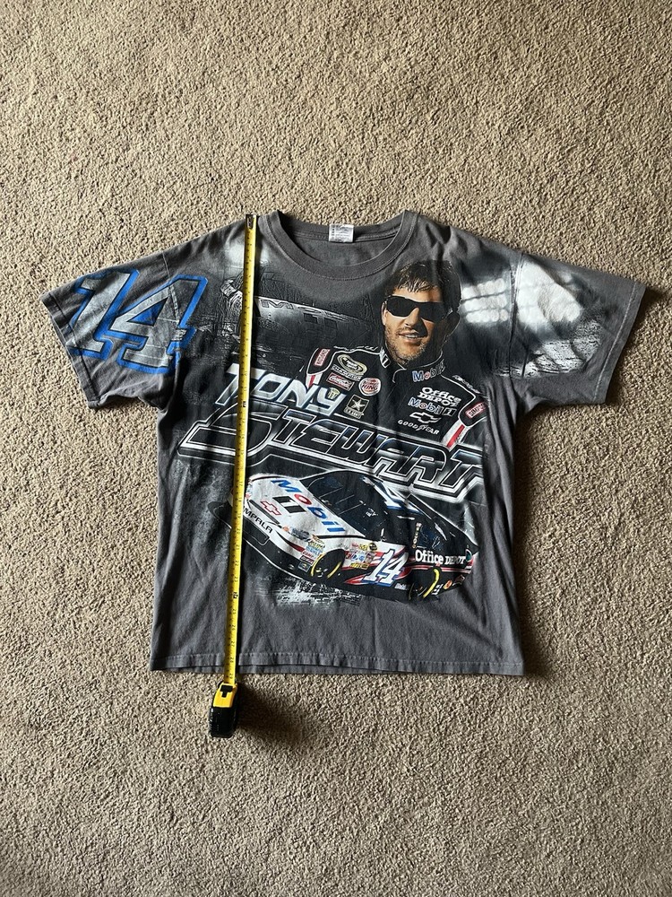 Tony Stewart Chase Authentic T Shirt Vintage/Y2K (Rare) AOP Mens Size XL