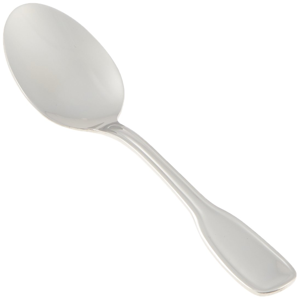 12-Piece Silver Oxford Dinner Spoon Set in 18-8 Stainless Steel