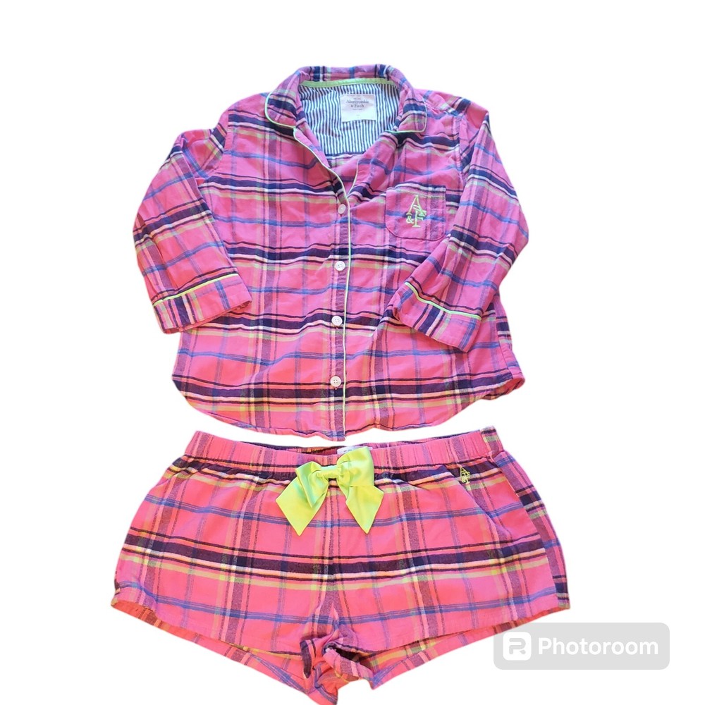 Y2K 2000s Abercrombie And Fitch Pjs Set 100% Cotton Size Large
