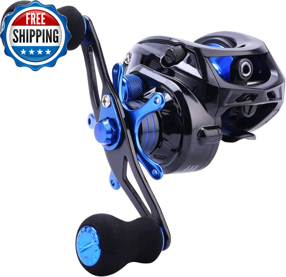 Baitcasting Reel, 7.0:1 Gear Ratio Super Smooth Power, 9 + 1 Shielded Ball Beari